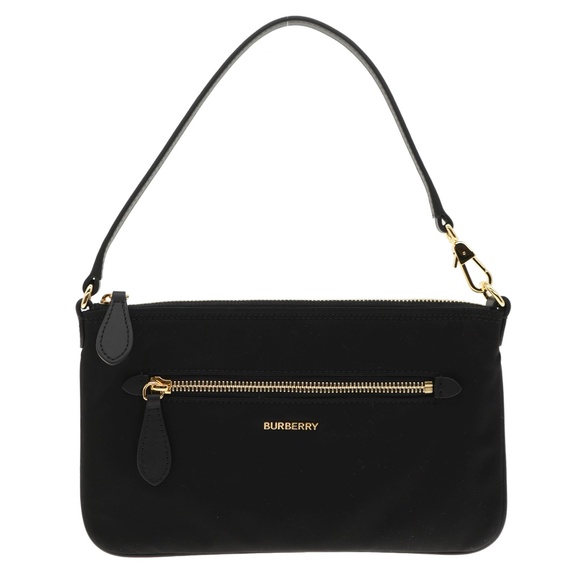 Burberry Handbags - Burberry Pouch Handbag Black Nylon New
